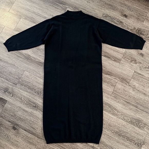 Laura Ashley Vintage 100% Lambswool Long Sleeve Dress - Picture 1 of 10